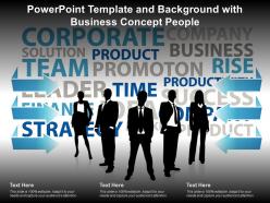 Powerpoint template and background with business concept people