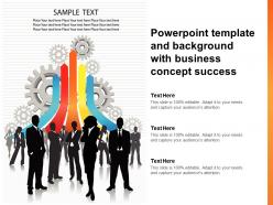 Powerpoint template and background with business concept success
