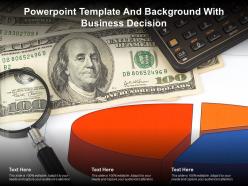 Powerpoint template and background with business decision