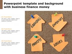 Powerpoint template and background with business finance money