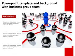 Powerpoint Template And Background With Business Group Team