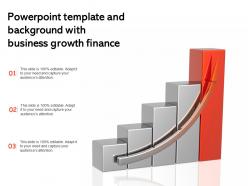 Powerpoint template and background with business growth finance