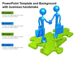 Powerpoint Template And Background With Business Handshake