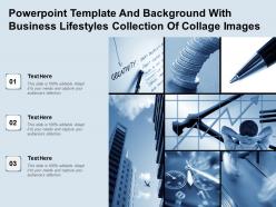 Powerpoint template and background with business lifestyles collection of collage images