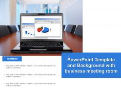 Powerpoint template and background with business meeting room