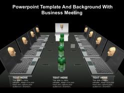 Powerpoint template and background with business meeting