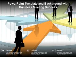 Powerpoint template and background with business meeting success