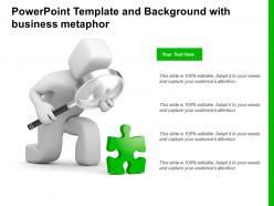 Powerpoint template and background with business metaphor