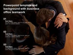 Powerpoint template and background with business office teamwork