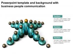 Powerpoint template and background with business people communication