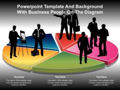 Powerpoint Template And Background With Business People On The Diagram