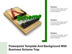 Powerpoint template and background with business scheme trap ppt powerpoint