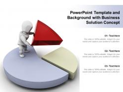 Powerpoint template and background with business solution concept