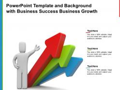 Powerpoint template and background with business success business growth
