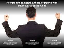 Powerpoint template and background with business success conc