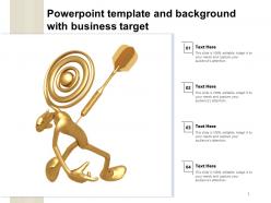 Powerpoint template and background with business target