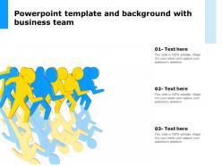 Powerpoint template and background with business team