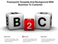 Powerpoint template and background with business to customer