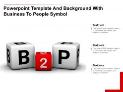 Powerpoint template and background with business to people symbol