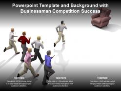 Powerpoint Template And Background With Businessman Competition Success