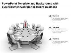 Powerpoint template and background with businessmen conference room business