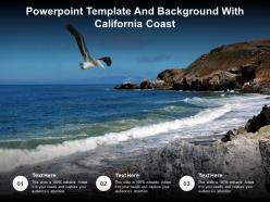 Powerpoint template and background with california coast