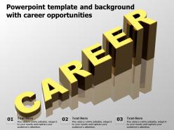 Powerpoint template and background with career opportunities