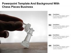 Powerpoint template and background with chess pieces business