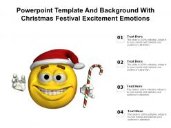Powerpoint template and background with christmas festival excitement emotions