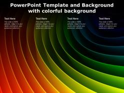 Powerpoint template and background with colorful background