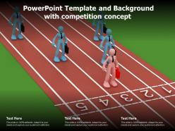 Powerpoint template and background with competition concept