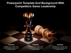 Powerpoint template and background with competitors game leadership