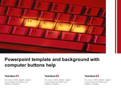 Powerpoint template and background with computer buttons help