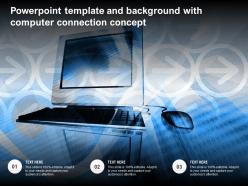 Powerpoint template and background with computer connection concept
