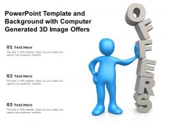 Powerpoint template and background with computer generated 3d image paperwork
