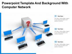 Powerpoint Template And Background With Computer Network
