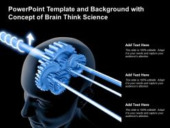 Powerpoint Template And Background With Concept Of Brain Think Science