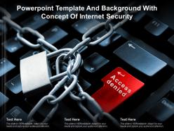 Powerpoint template and background with concept of internet security