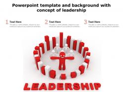 Powerpoint template and background with concept of leadership