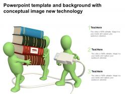 Powerpoint Template And Background With Conceptual Image New Technology