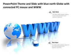 Powerpoint template and background with connectivity and security global