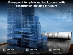Powerpoint template and background with construction building structure