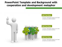 Powerpoint Template And Background With Cooperation And Development Metaphor