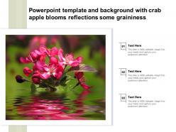 Powerpoint template and background with crab apple blooms reflections some graininess