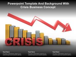 Powerpoint template and background with crisis business concept