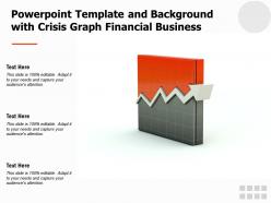 Powerpoint template and background with crisis graph financial business