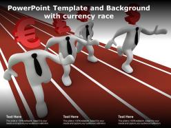 Powerpoint Template And Background With Currency Race