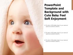 Powerpoint template and background with cute baby feel