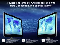 Powerpoint template and background with data connection and sharing internet