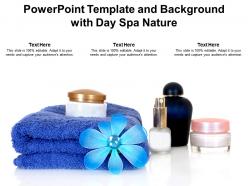 Powerpoint template and background with day spa nature